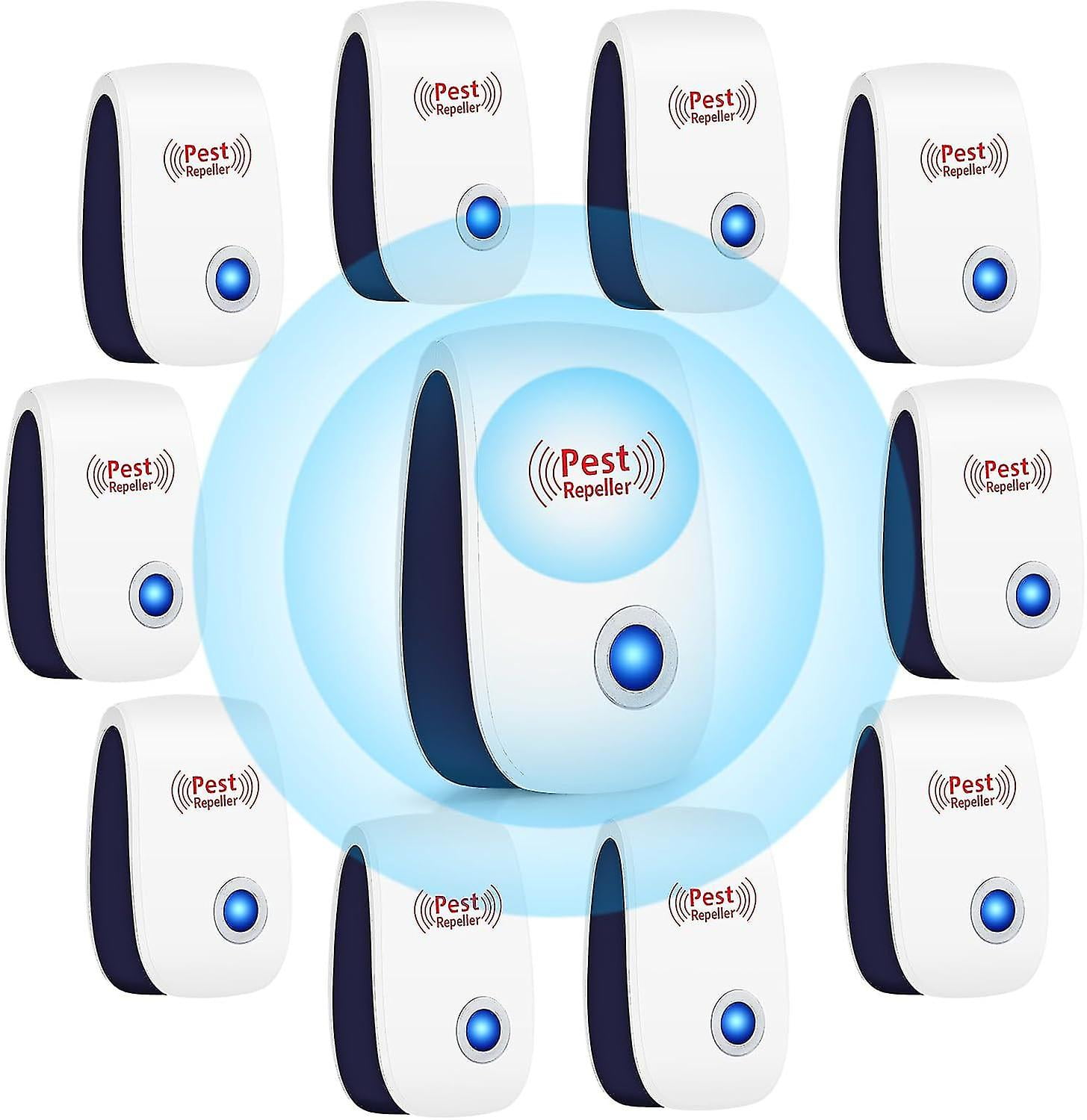 Ultrasonic Pest Repeller 10 Pack, Indoor Plugin Mouse Rodent Repellent