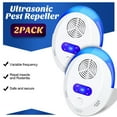thumbnail image 1 of Ultrasonic Pest Repeller 2 Pack, Electronic Plug in Indoor Pest Repellent, Ultrasonic Pest Repellent,Indoor Pest Control for Home,Kitchen, Office, Garage, Hotel, 1 of 9