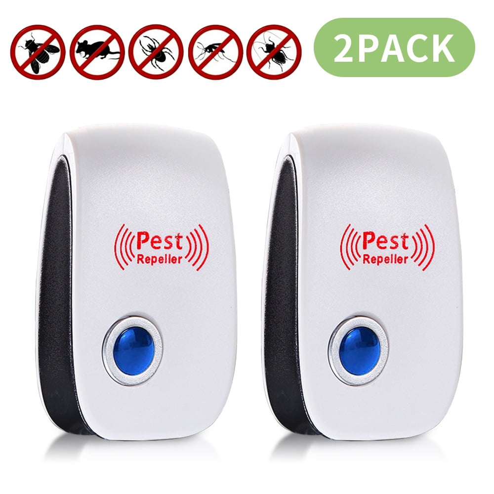 Ultrasonic Pest Repeller, 2 Packs Electronic Pest Control for Mice ...