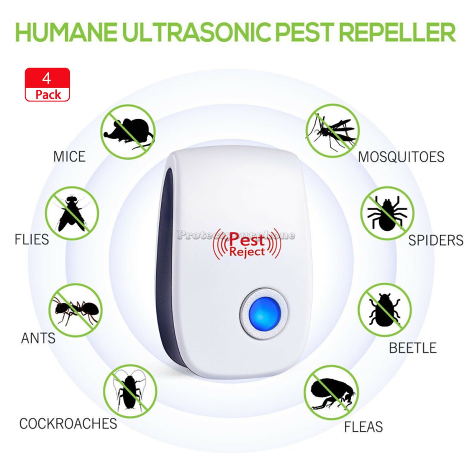 Ultrasonic Pest Repeller(3 Pack),Electronic Plug in Mouse and Rat