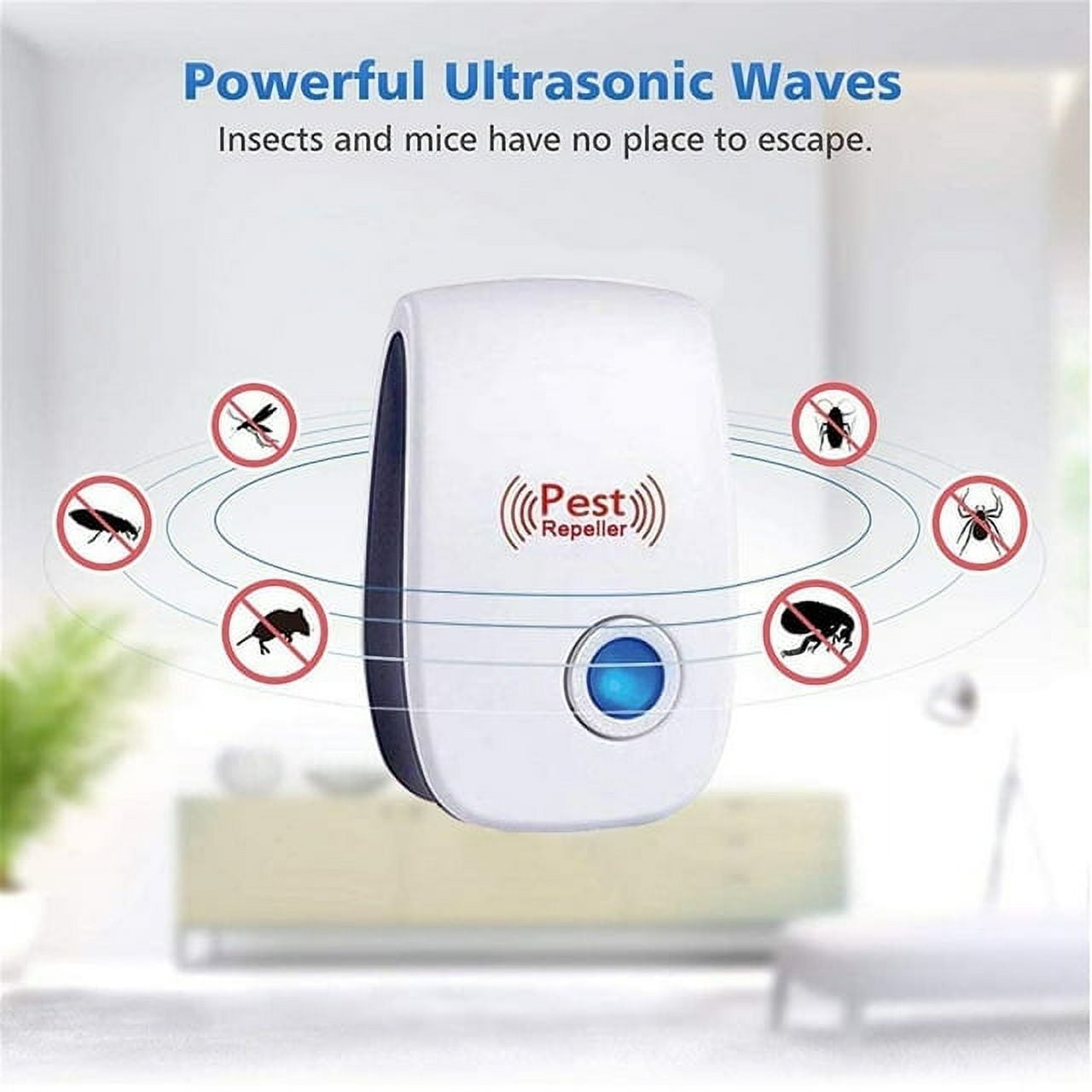 Ultrasonic Pest Repeller 4 Pack, HFMK Electronic Pest Repellents