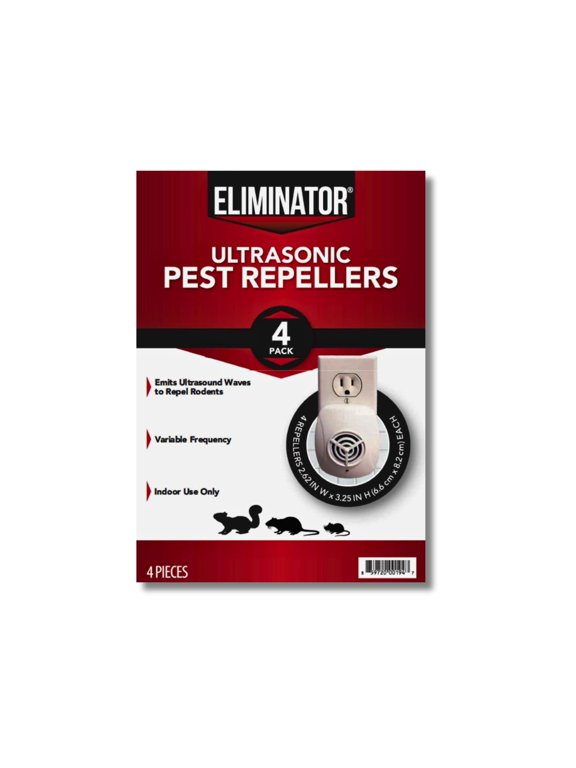Ultrasonic Pest Repeller 4-Pack Indoor Electronic Insect & Rodent Control for Home, Kitchen, Office