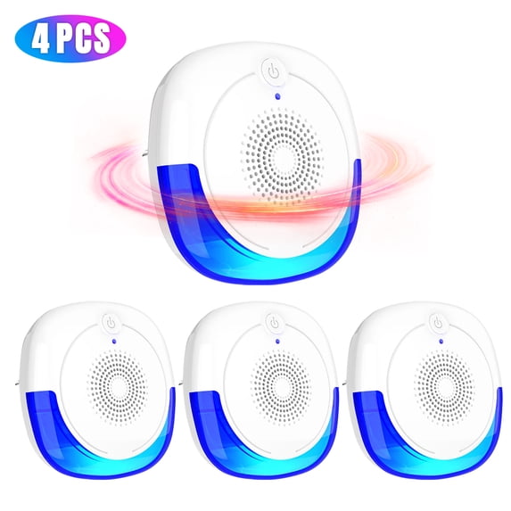 Ultrasonic Pest Repeller, 4 Packs Pest Repellent Electronic Plug, Ultrasonic Pest Control Mosquito Repellent Indoor for Home, Office, Repel Bugs for Roaches Spiders Flies Mosquitoes bat Fleas Rodents