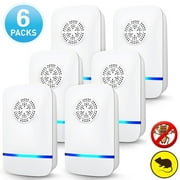 Ultrasonic Pest Repeller (6 PACK), Anpro Electric Mice Repellent Plug-in Rodent Repellent Indoor for Insect Roach Mice Spider Ant Bug Mosquito Repellent