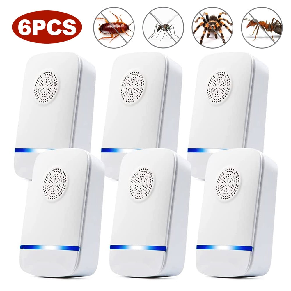 Ultrasonic Pest Repeller 6 Pack, 2024 Newest Insect Control, Spider ...