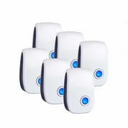 Ultrasonic Pest Repeller 6 Pack Electronic Repeller Indoor Plug-in - Get rid of - Rodents, Mice, Rats, Squirrels, Bats, Insects, Bed Bugs, Ants, Fleas, Mosquitos, Fly, Spiders, Roaches!