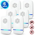 Ultrasonic Pest Repeller 6 Pack, Insect Control, Spider Repellent, Plug