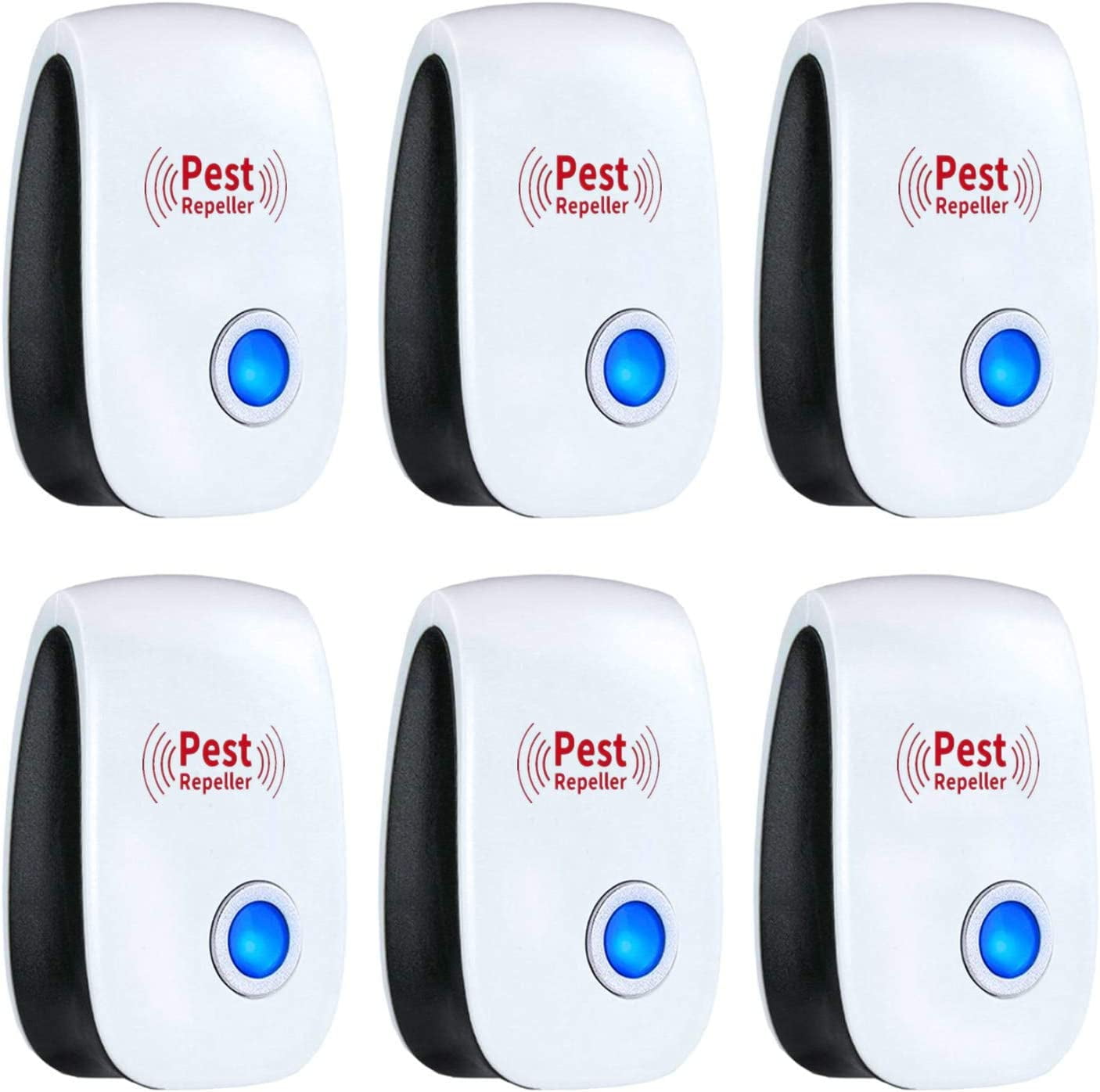 Ultrasonic Pest Repeller 6 Pack Pest Repellent, Pest Control Plug in