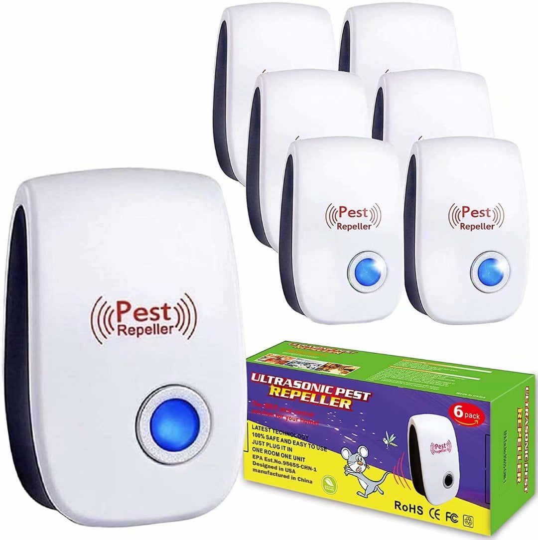 Ultrasonic Pest Repeller 6 Packs Pest Control Electronic Plug in Indoor Pest  Repellent 