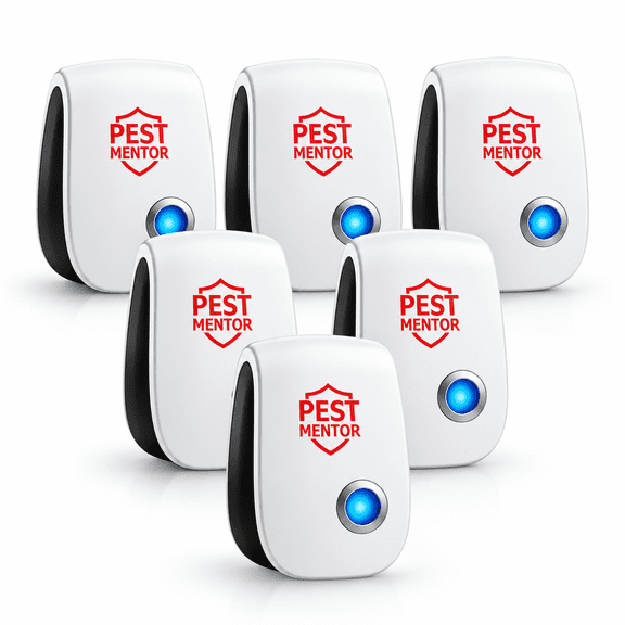 Ultrasonic Pest Repeller 6 Pack for Home Kitchen Garage, Plug In Mouse,Spider,Mosquito,Ant,Flea,Indoor Electronic Deterrent