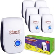 Ultrasonic Pest Repeller, 6 Packs, Electronic Indoor Pest Repellent Plug in for Mosquito,Mice,Roach,Spider,Insects