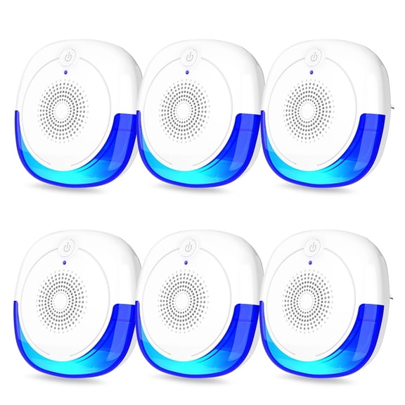 Ultrasonic Pest Repeller 6 Packs, Electronic Plug in Mouse Repellent, Indoor Pest Control Get Rid of Mouse, Ant, Spider, Bug, Mosquito, Rodent