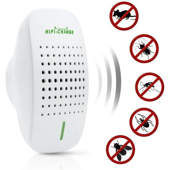 Ultrasonic Pest Repeller Control-Electronic Plug and Play Indoor Pest Repellent [Children and Pet Safe]