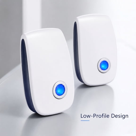Ultrasonic Pest Repeller Plug-In with Blue Indicator Light, Low-Profile Indoor Electronic Deterrent for Mice, Roaches, Ants, Spiders and Common Household Pests
