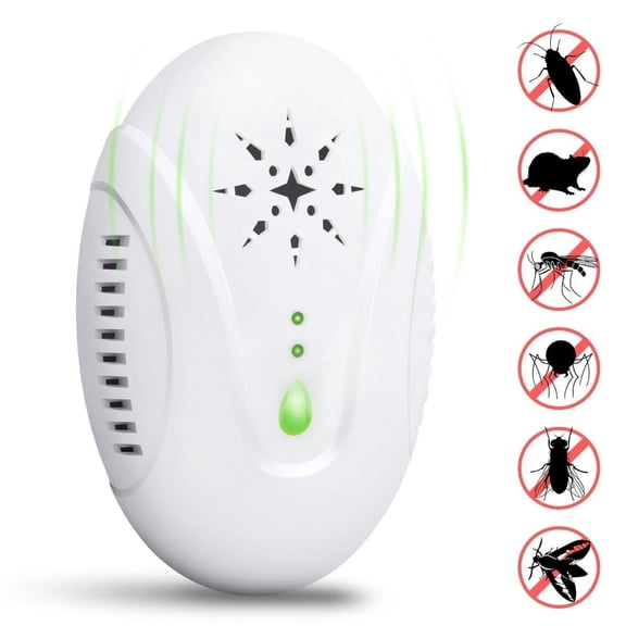 Ultrasonic Pest Repeller Plug in New Pest Repellent, Power Saving, Home Indoor and Outdoor Use, Pest Reject 1 Pack Rat Repellent, Mice Repellent, Mosquitos, Roachs, Spiders, Bed Bugs, Fleas