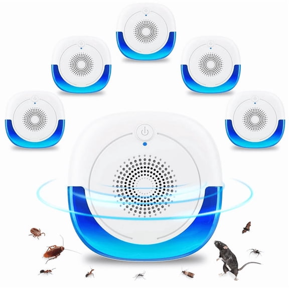 Ultrasonic Pest Repeller, Plug-in Electronic Device, Multi-insect Deterrent for Rodents, Bugs and Crawling Pests around the House 3pcs