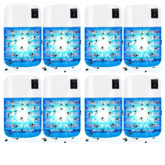 2025 New Plug in Bug Zapper Indoor Fly Insect Killer, 6 Pack Electronic Mosquito Zapper with Blue Light, Pest Control for Home Kitchen Bedroom Office