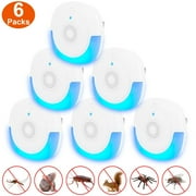 Ultrasonic Pest Repeller, iMountek Upgraded Electronic Pest Repellent Plug- in for Mosquitoes Roaches Flea Spiders Ants Mice, Set of 6