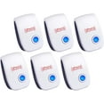thumbnail image 1 of Ultrasonic Pest ler (6 Packs) Indoor Plug-in Gadget, can Mosquitoes, Bed Bugs, Cockroaches, Spiders, mice, Bats, Birds, Flies, Mosquitoes, Fleas, Rodents, White, 6.9x4.9x2.75 Inch, 1 of 5