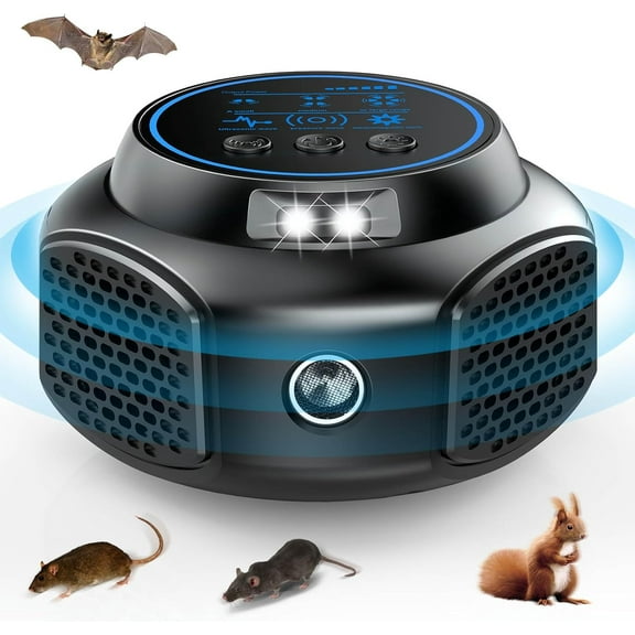 Ultrasonic Pest ler Plug in, Indoor Electronic Deterrent for Mouse, Mice, Rat, Squirrel, Roach, Ant, Mosquito, Spider, Bug, Rodent Control for Home, Attic, Garage, Kitchen