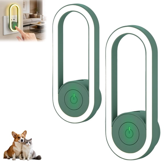 Ultrasonic Plug-in Device with Soft Indicator Light  Quiet Home Environment Support Device for Dogs & Cats, Easy Plug-and-Play, 2-Pack