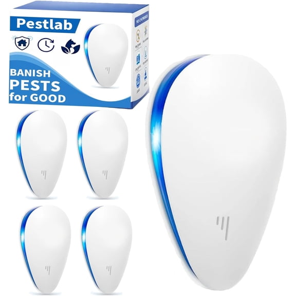 Ultrasonic Plug in Pest Repeller for Home, Energy-Saving Indoor Pest Control Devices – Safe for Humans, Effective Home Protection (Multi-Pack)