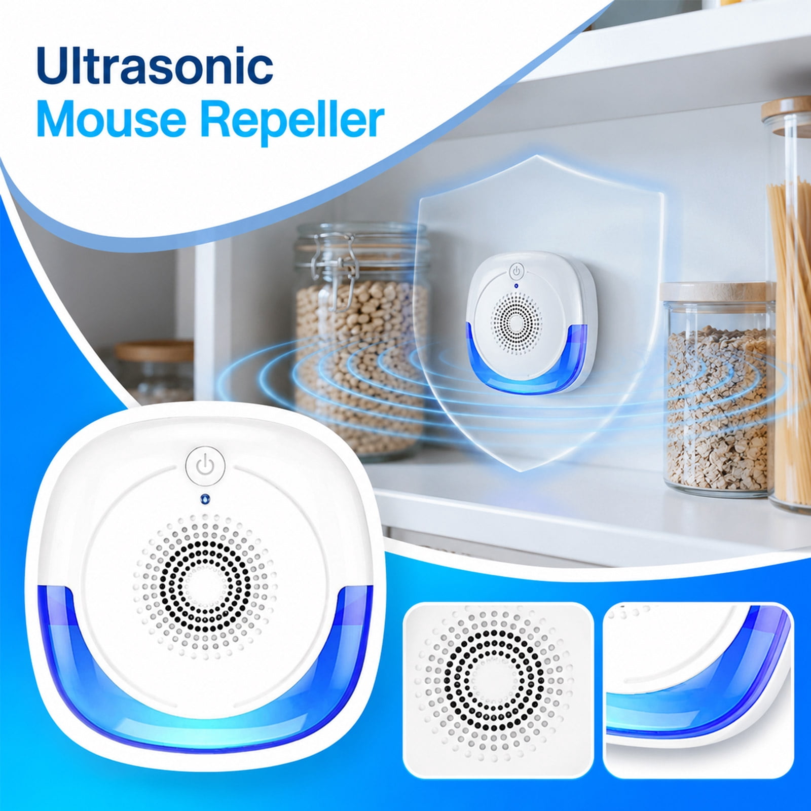 Ultrasonic Repeller, Ultrasonic Mouse, Plug in Bug Indoor, Plug In, 2 ...