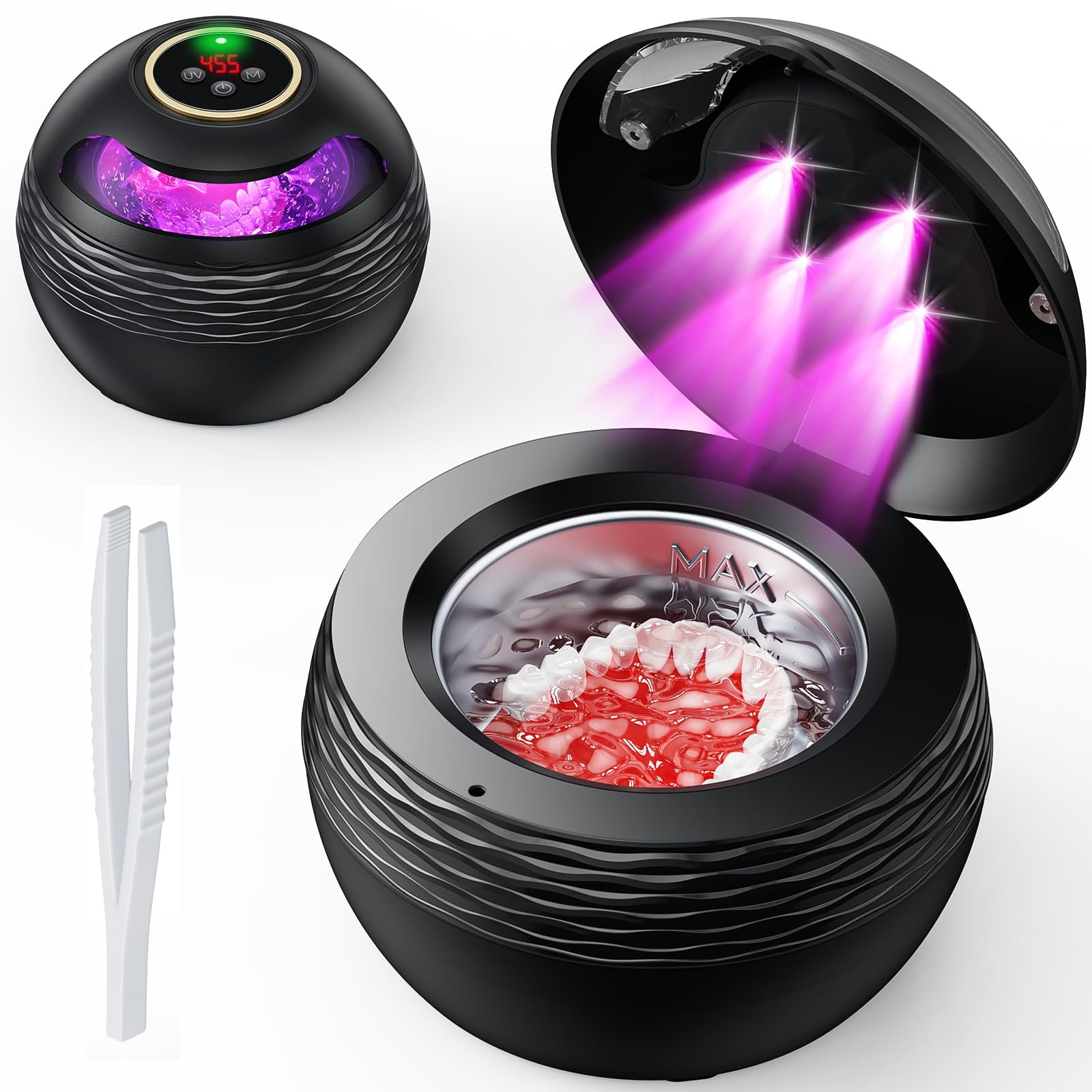 Rechargeable Ultrasonic Retainer Cleaner Portable Retainer Cleaner Machine