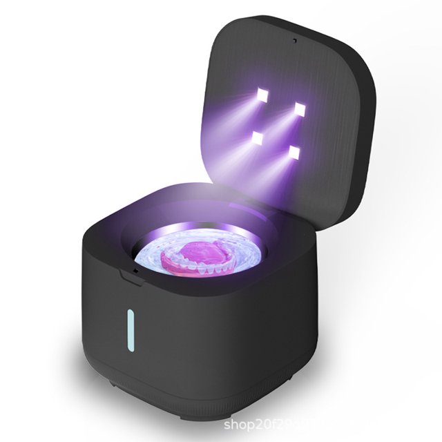 Ultrasonic Retainer Cleaner Machine, Dental Cleaning Pod for Denture