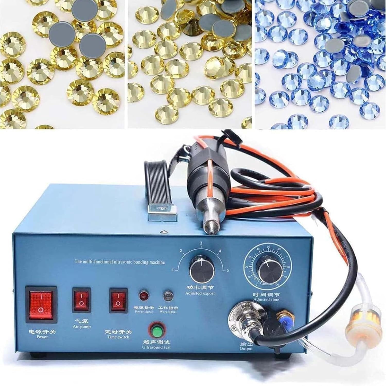 Ultrasonic Rhinestone Setting Machine Ultrasonic Rhinestone Setting Machine,with 8 Different Tip Sizes(1mm ...