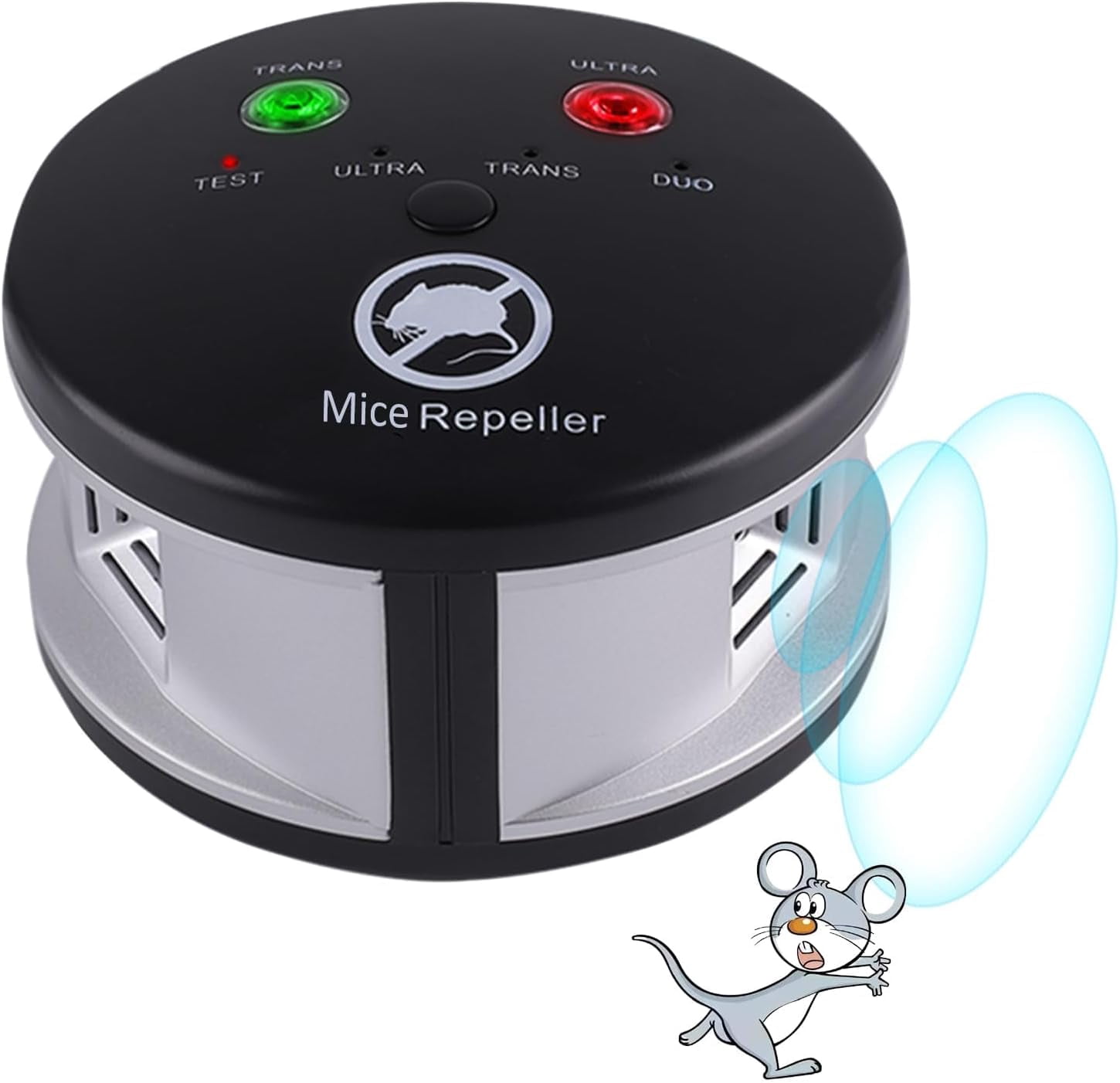 Ultrasonic Rodent Repelent Indoor, Ultrasonic Mice Repelent Plug in Pest Deterrent 360° Control for Rodent, Squirrel Repellent Plug in Deterrent for House, Pest Control for Basement