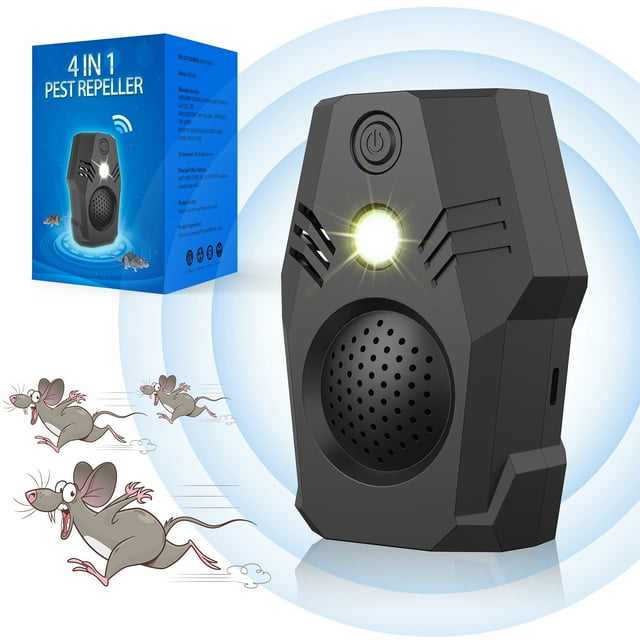 Ultrasonic Rodent Repellent, Squirrel Repeller for Attic, Electronic