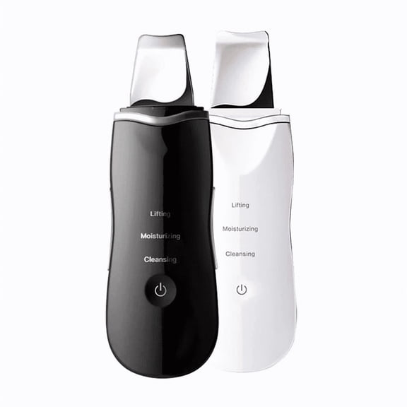 Ultrasonic Skin Scrubber Face Spatula USB Rechargeable Facial Skin Scrubber Blackhead Remover Deep Pore Cleaner Facial Exfoliator Lifting Beauty Device