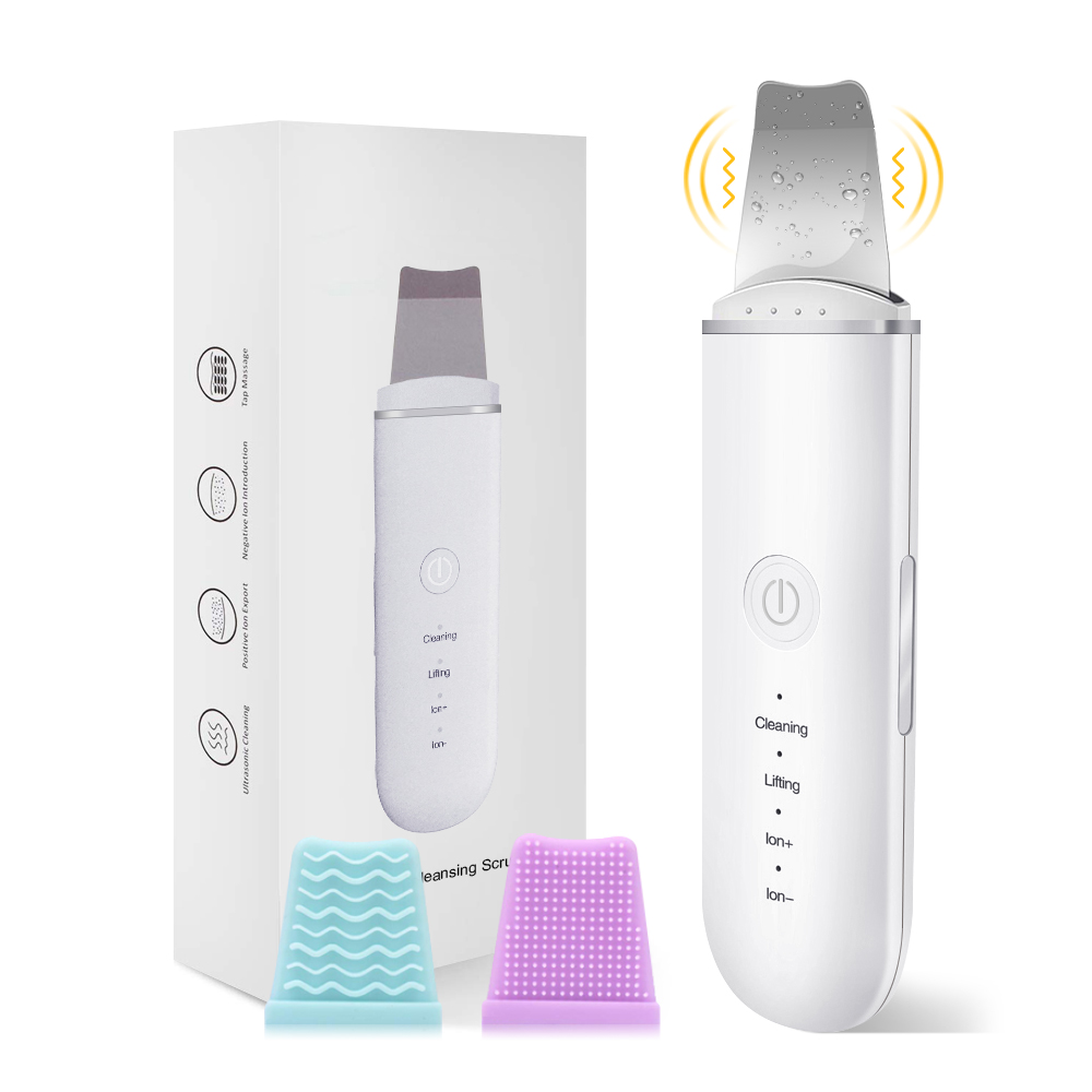 Ultrasonic Skin Scrubber Pulse Micro Electric Shovel Facial Pore Deep ...