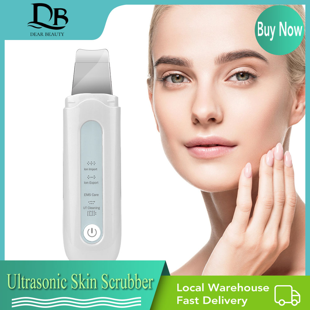 Ultrasonic Skin Scrubber Rechargeable Ion Deep Face Cleaning Vibration