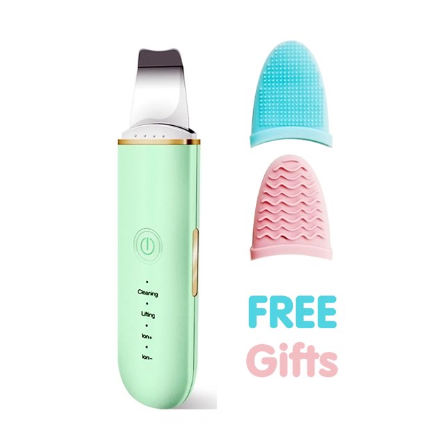 Ultrasonic Skin Scrubber Vibration Face Spatula Blackhead Remover