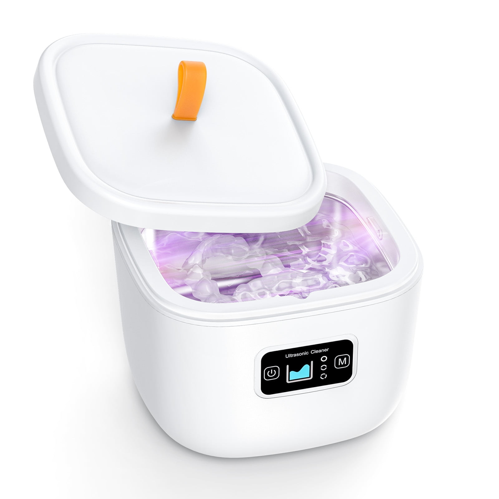 Ultrasonic Teeth Cleaner, 43kHz 255ML Ultrasonic Tooth Tray Cleaner, Ultrasonic Cleaner for Tooth Trays, Dental Guards, Flossing, Whitening Trays, Toothbrush Heads,...