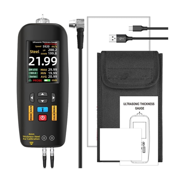 Ultrasonic Thickness Gauge Cermet High Precision Composite Tester 0.01-300mm Resolution Detector ,Multifunctional