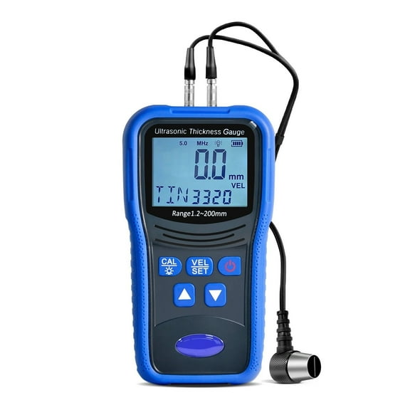 Ultrasonic Thickness Gauge For Cars Metal Meters Paint Thickness Tester Measurement 1.2-200mm Suitable For Various Materials ,Easy to Use
