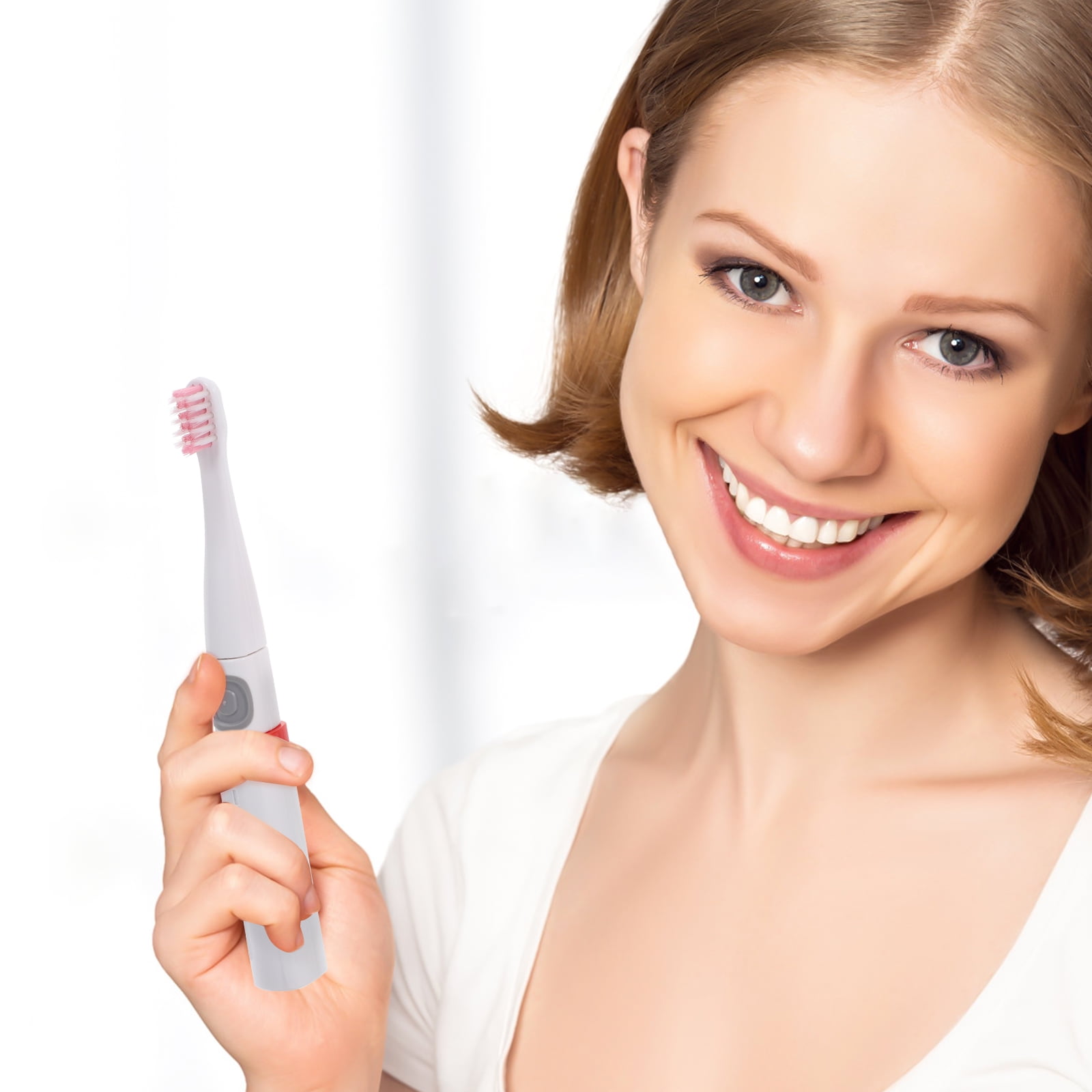 Ultrasonic Vibration Electric Toothbrush Teeth Brush Cleaning Brush (No