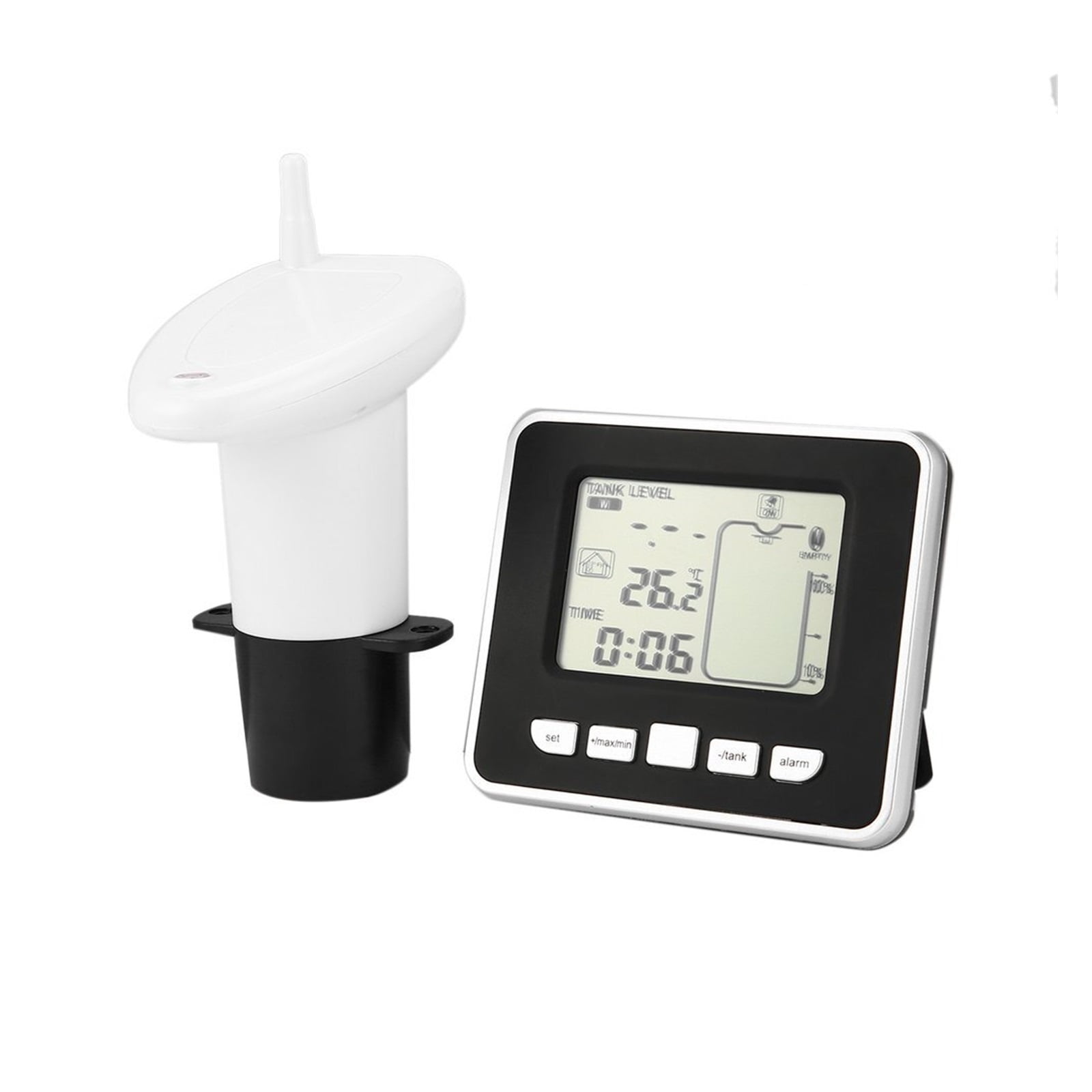 Ultrasonic Wireless Water Tank Liquid Depth Level Meter Sensor With ...
