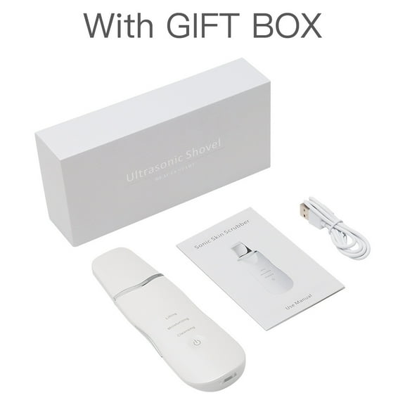 Ultrasonic skin scraper, blackhead exfoliation, positive and negative ions, facial cleansing device, skin scraper