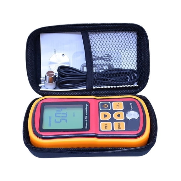 Ultrasonic thickness gauge GM100 1.2-225mm(Steel) Digital LCD Ultrasonic Thickness Meter Tester Gauge 0.1mm Resolution