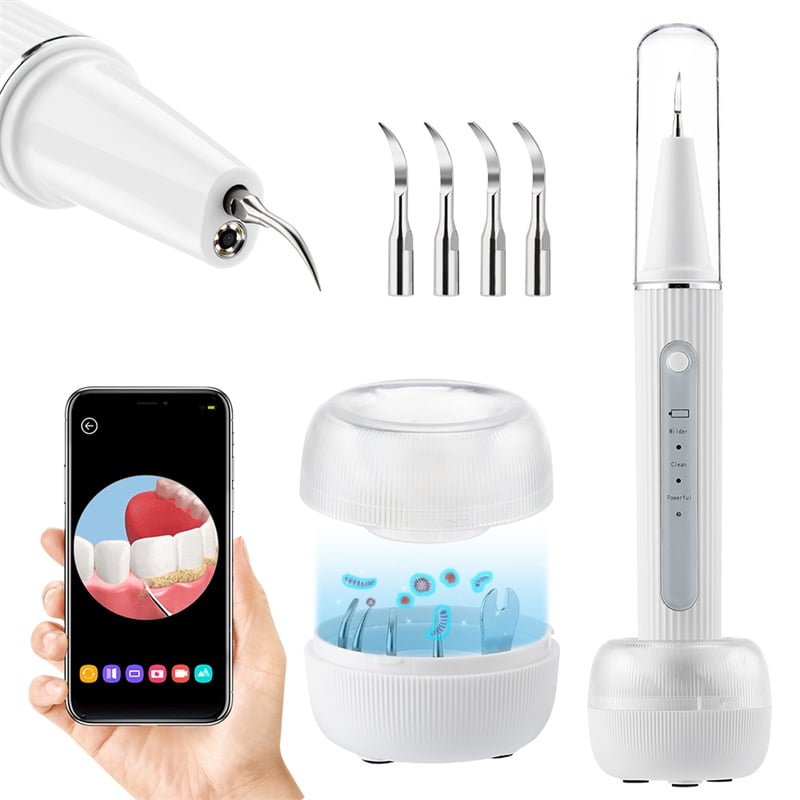 Ultrasonic tooth cleaner dental scraper visual scaler for teeth