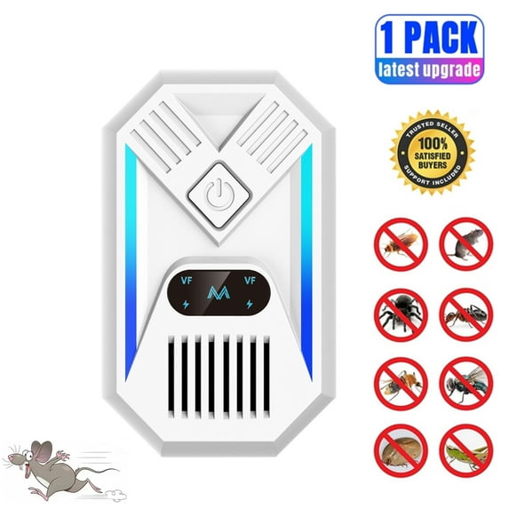 Ultrasonicc Pest Repeler Plug in Indoor Home Kit, Electric Pest Control Indoor for Mouse, Rat, Roaches, Rodent, Spider, Mice Repelent for House, Garage, Warehouse