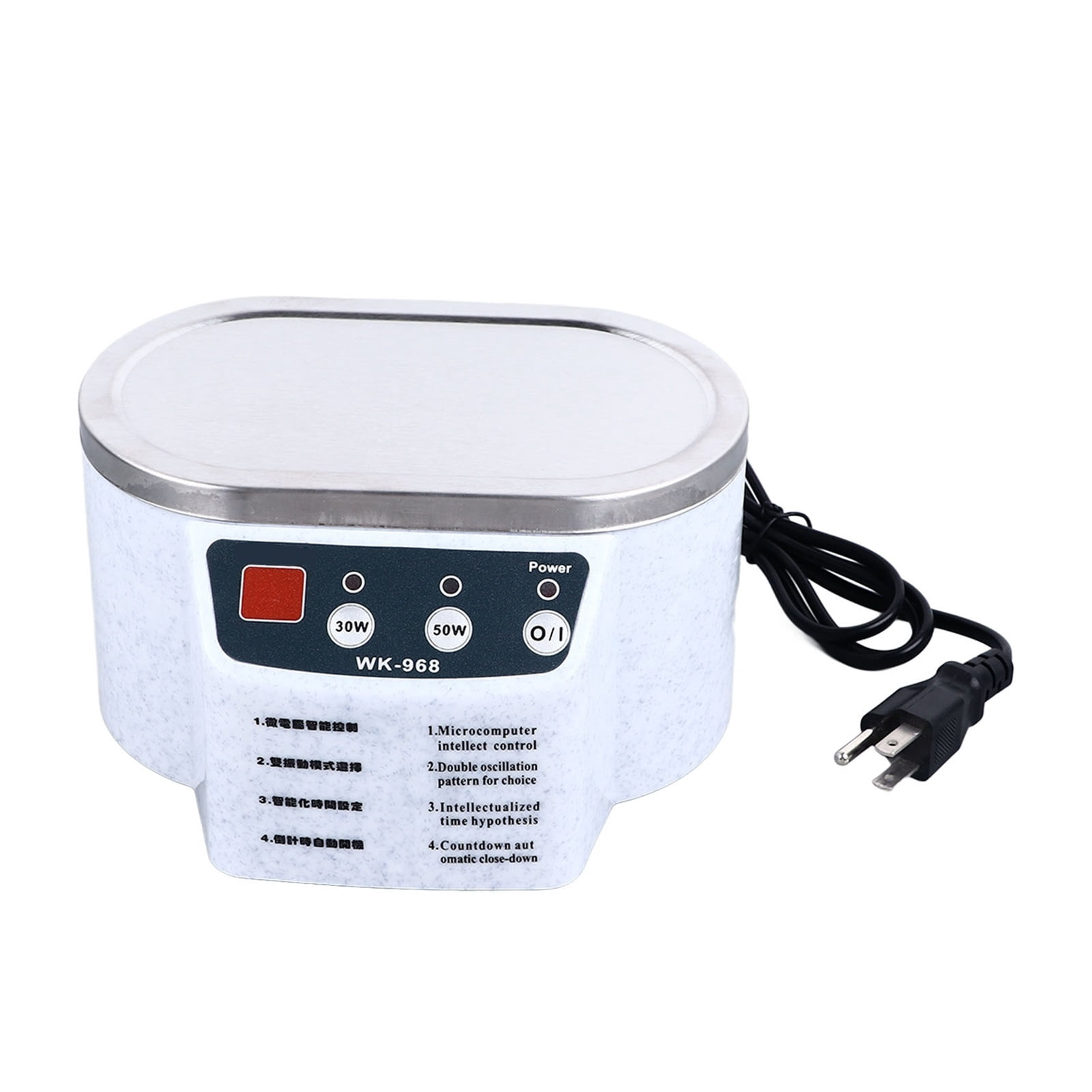 Ultrasound Jewelry Cleaner with Timer Household Ultrasound Cleaning Machine for Eyeglasses Rings