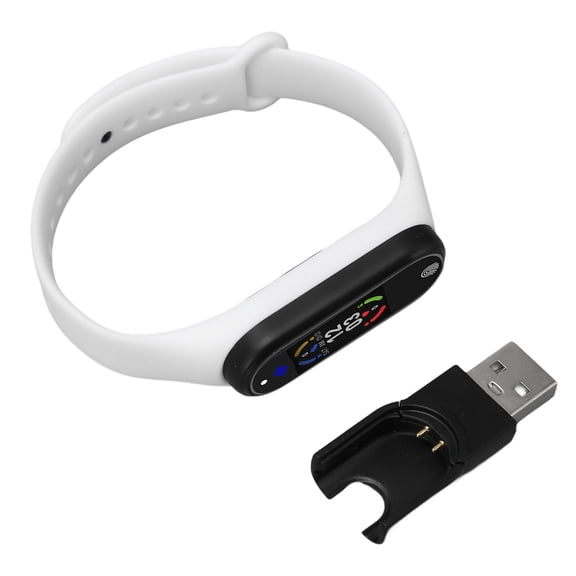Ultrasound Mosquito Repellent Bracelet Watch Smart Electric Repeller Wristband with Blood Pressure Monitoring Multifunctional Outdoor Pest Control Band, White, 10 Inches / 25.4 cm