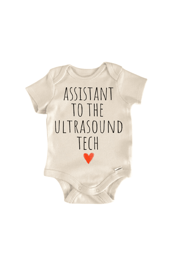 Ultrasound Sonogram Tech Newborn Baby Bodysuit