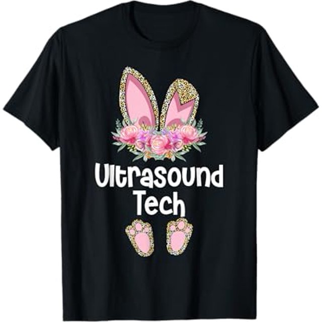 Ultrasound Tech Easter, Bunny Diagnostic Medical Sonographer TShirt