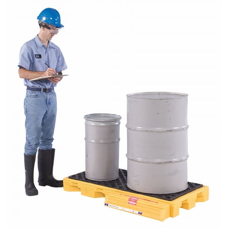 Ultratech Drum Spill Cntnmnt Pallet,2 Drum,3k lb. 2329